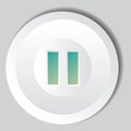 pause button. Vector illustration decorative design Royalty Free Stock Photo