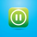 pause button. Vector illustration decorative design Royalty Free Stock Photo