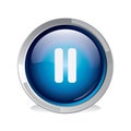 pause button. Vector illustration decorative design Royalty Free Stock Photo