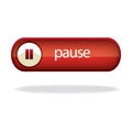 pause button. Vector illustration decorative design Royalty Free Stock Photo