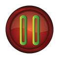 pause button. Vector illustration decorative design Royalty Free Stock Photo