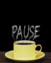 Pause for a coffee