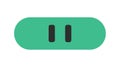 Pause Control Button for Media and Application Interaction, vector design Generative AI Royalty Free Stock Photo