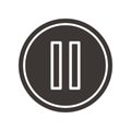 Pause icon. Vector illustration decorative design Royalty Free Stock Photo