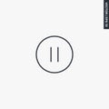 Pause line icon