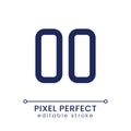 Pause pixel perfect linear ui icon Royalty Free Stock Photo