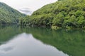 Pavana dam lake in Tuscany, Italy Royalty Free Stock Photo