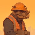 Construction Dinosaur - The Ultimate Workforce Hero