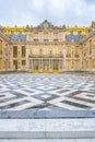 Paved Courtyard of Chateau Versailles