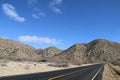 paved desert mountain ridge road Royalty Free Stock Photo