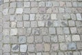 Paved ground in the medieval village of nernier. Royalty Free Stock Photo