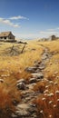 Realistic Tundra Painting In The Style Of Dalhart Windberg