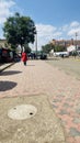 Paved pathway in Park road in Ngara in Nairobi Kenya