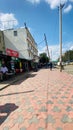 Paved pathway in Park road in Ngara in Nairobi Kenya