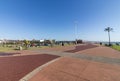 Paved and Patterned Promenade on Durban Beachfront Royalty Free Stock Photo