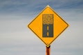 Paved Road Ends Ahead Sign Royalty Free Stock Photo