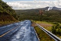 Paved road in the Hell's Gate National Park, Ken Royalty Free Stock Photo