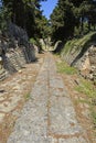 Paved road in Knossos, Crete, Greece