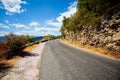 Paved road in the mountains far away Royalty Free Stock Photo