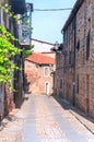 Paved street in Vinuesa Royalty Free Stock Photo