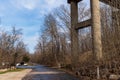 The paved walking trail in the Bridges to the Past area in Radcliff, Kentucky, USA