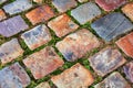 Pavement from beautiful stones as background Royalty Free Stock Photo