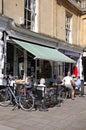 Pavement cafe, Cheltenham. Royalty Free Stock Photo