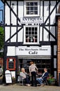 Pavement cafe, Leominster. Royalty Free Stock Photo