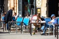 Pavement cafe, Mosta, Malta.