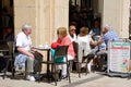 Pavement cafe, Valletta.