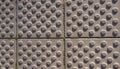 Pavement circle pattern Cobblestones seamless texture background Royalty Free Stock Photo