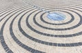 Pavement with concentric pattern