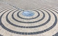 Pavement with concentric pattern