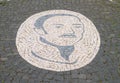 Pavement in Duke of Terceira Garden, Angra do Heroismo, Terceira island, Azores