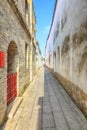 Pavement end narrow streets and courtyards in a traditional Chinese residential area,the Three alleys and Seven lanes, Fuzhou,