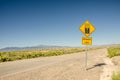 Pavement Ends Sign Royalty Free Stock Photo