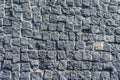 The pavement of granite stone. Old cobblestone road pavement texture. Texture, background Royalty Free Stock Photo