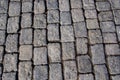 Pavement made of granite. Royalty Free Stock Photo
