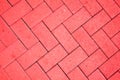 Pavement pattern made with cast Royalty Free Stock Photo