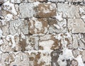 Pavement snabs covered in snow during the winter Royalty Free Stock Photo