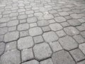 Pavement stone background. Texture of paving stones laid on a city street Royalty Free Stock Photo