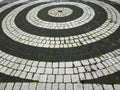 Pavement and stone designs on roads