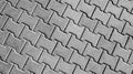 Pavement tiles black and white Royalty Free Stock Photo