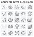 Paver block icon