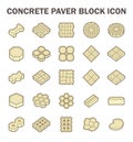 Paver block icon