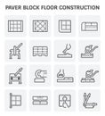 Paver block icon