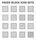 Paver block sets