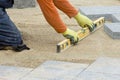 Paver leveling sand