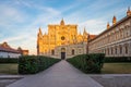 Pavia Carthusian monastery and gardens close up. Royalty Free Stock Photo