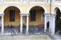 Student bike parking Royalty Free Stock Photo